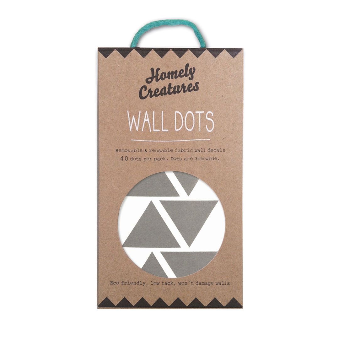 Homely Creatures Wall Decal Triangles - Grey