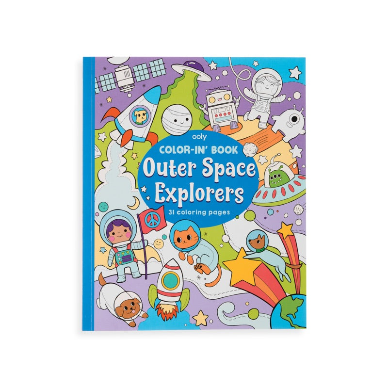 Ooly Color-in' Book: Outer Space Explorers