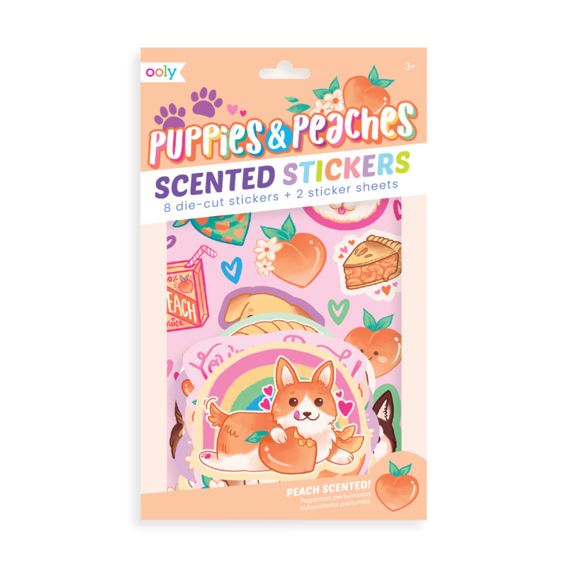 Ooly Scented Stickers - Puppies & Peaches