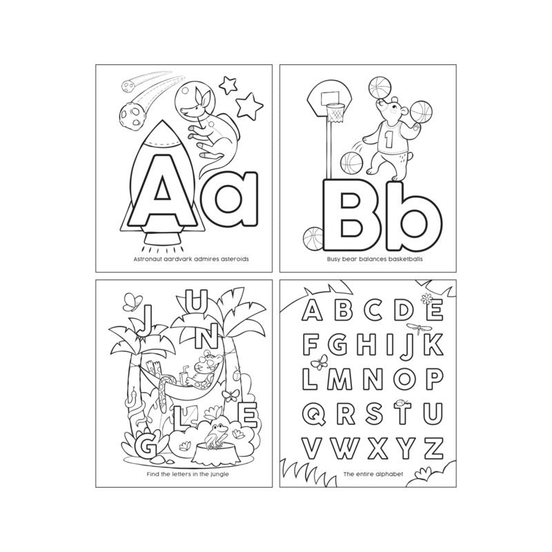 Ooly Toddler Color-in Book - ABC Amazing Animals