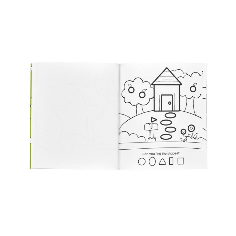 Ooly Toddler Color-in Book - 123 Shapes & Numbers