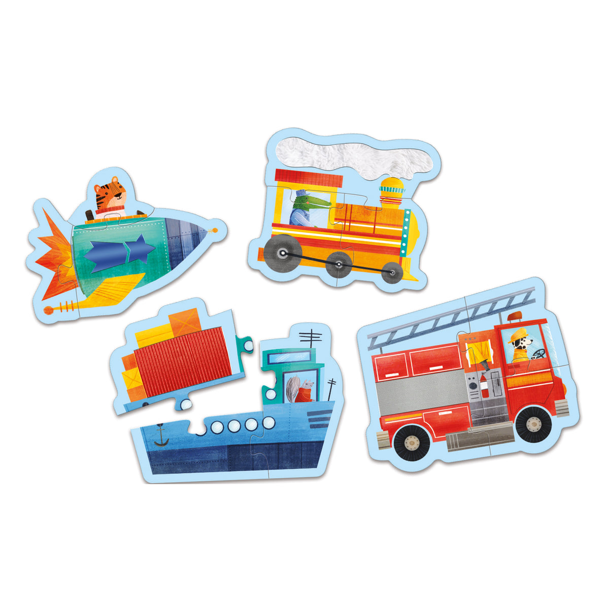 Mudpuppy My First Touch & Feel Puzzles - Transportation
