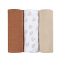 Beaba Muslins Organic Cotton Hedgehog Brown