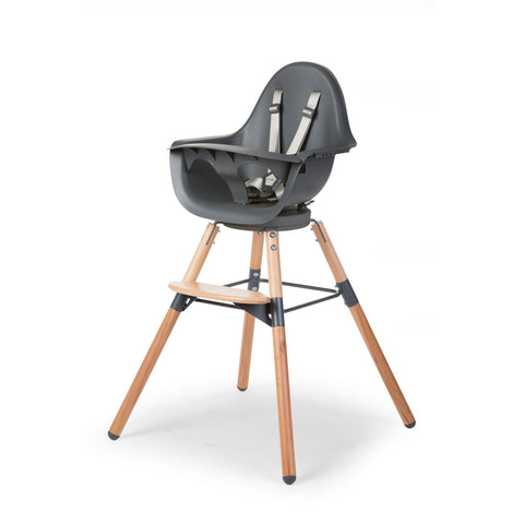 Childhome Evolu One.80° Chair Natural Anthracite + Bumper