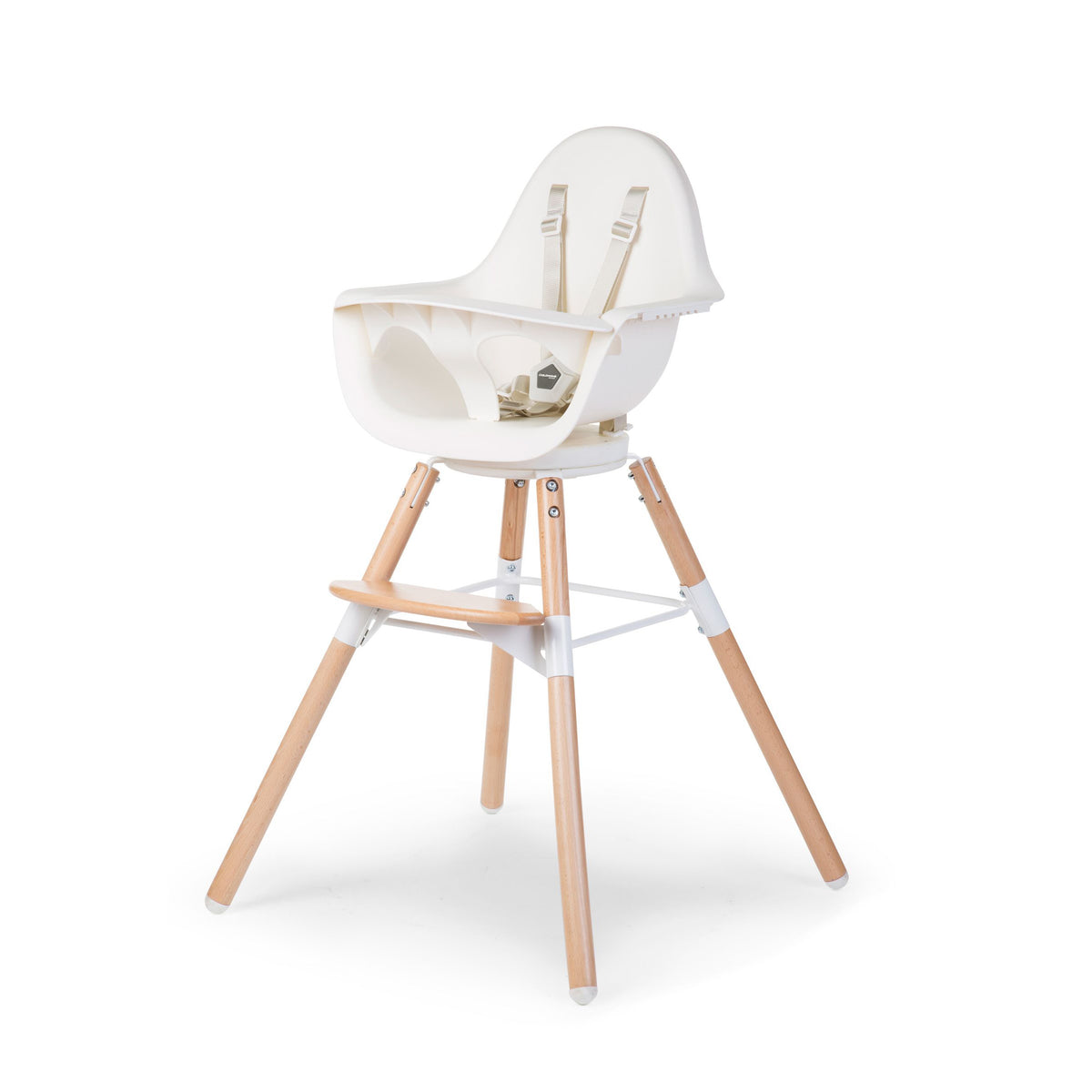 Childhome Evolu One.80° Chair Natural White + Bumper