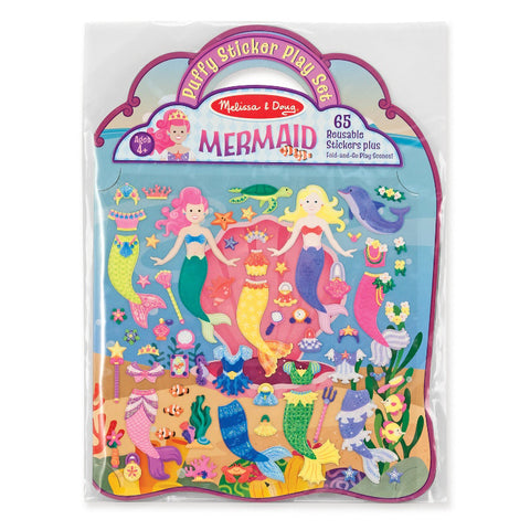 Melissa & Doug Puffy Reusable Sticker Set Mermaid