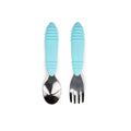 Bumkins Spoon and Fork Set - Blue