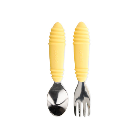 Bumkins Spoon and Fork Set - Pineapple