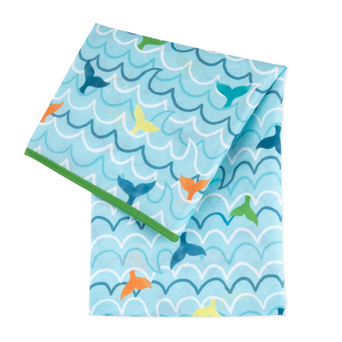 Bumkins Splat Mat - Whale Tail