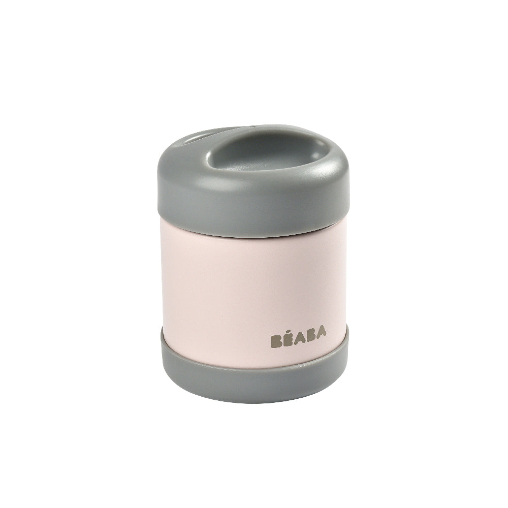 Beaba Stainless Steel Isothermal Portion 300 ml Dark Grey-Light Pink