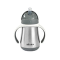 Beaba Stainless Steel Straw Cup 250ml Charcoal