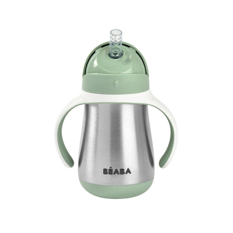 Beaba Stainless Steel Straw Cup 250ml Frosty Green