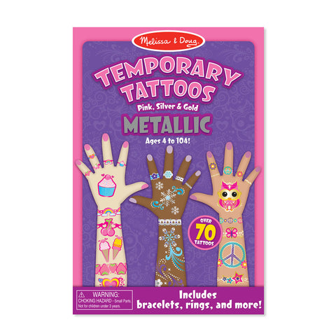 Melissa & Doug Temporary Tattoos Metallic