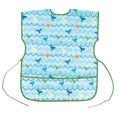 Bumkins Short Sleeve Smock - Whale Tail