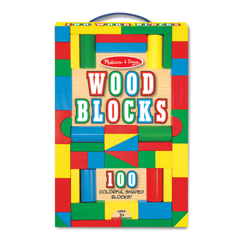 Melissa & Doug Wood Blocks Set 100pc