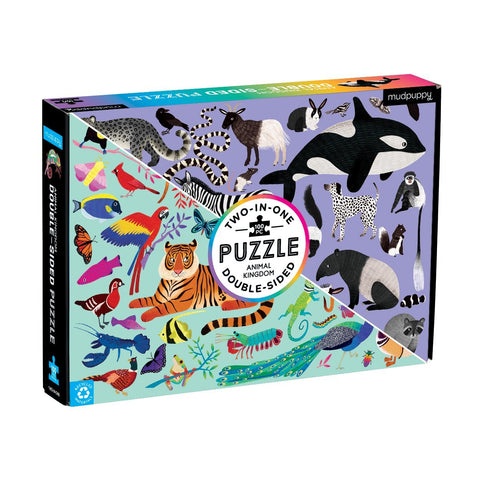 Mudpuppy 100 Piece Double-Sided Puzzle - Animal Kingdom