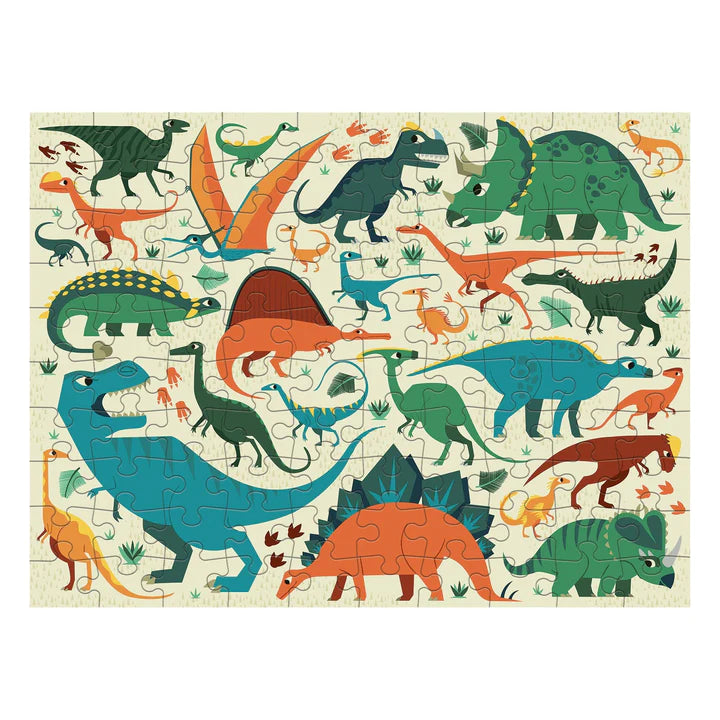 Mudpuppy 100 Piece Double-Sided Puzzle - Dinosaur Dig