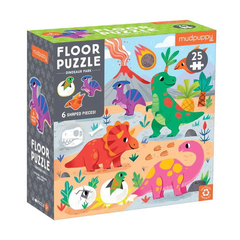 Mudpuppy 25 Piece Floor Puzzle - Dinosaur Park