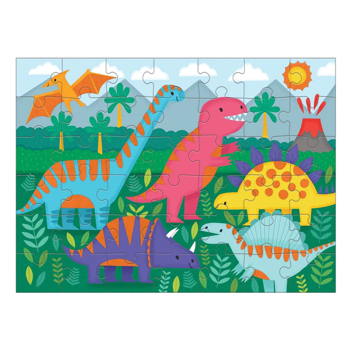 Mudpuppy Fuzzy Puzzle - Dinosaurs