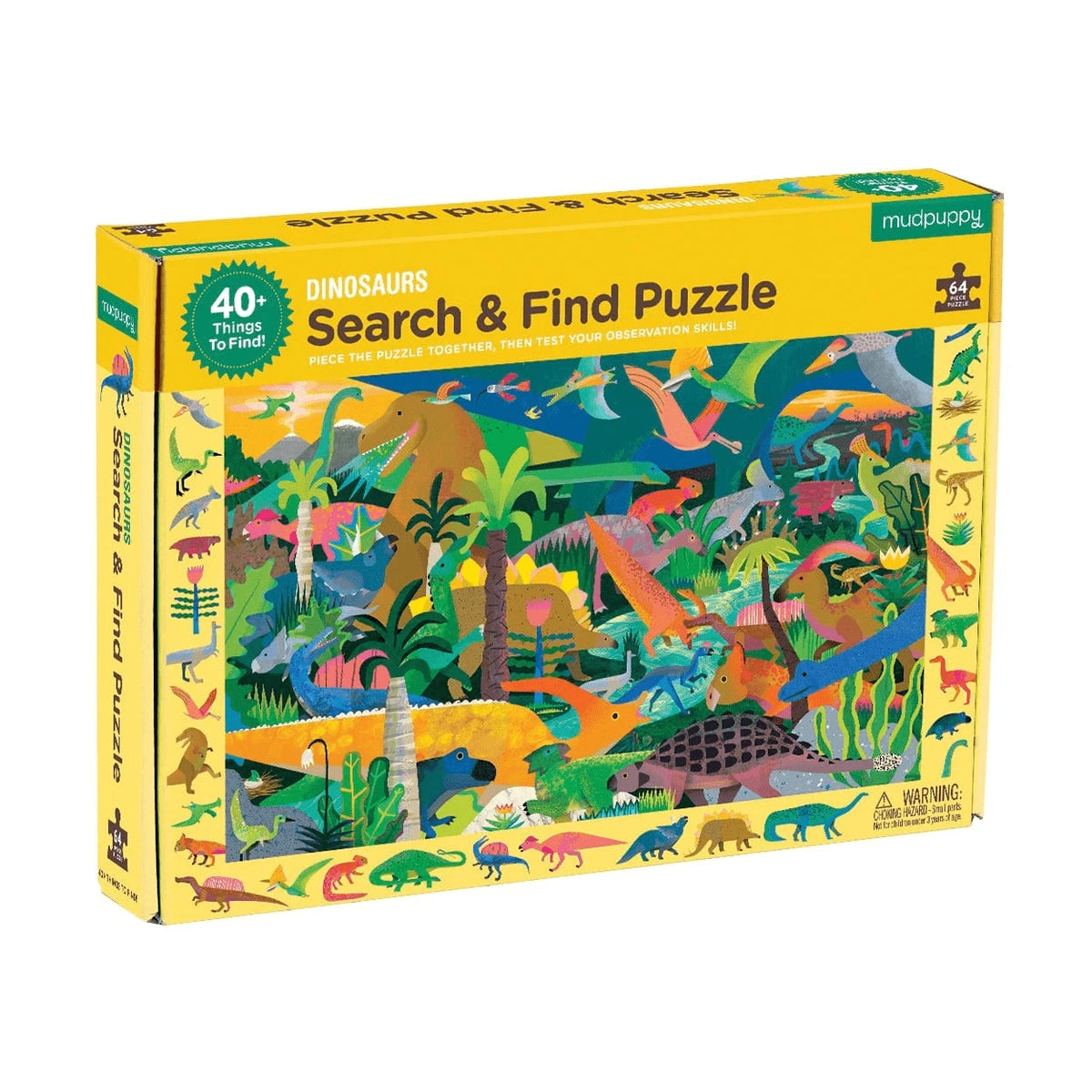 Mudpuppy Search & Find Puzzle - Dinosaurs