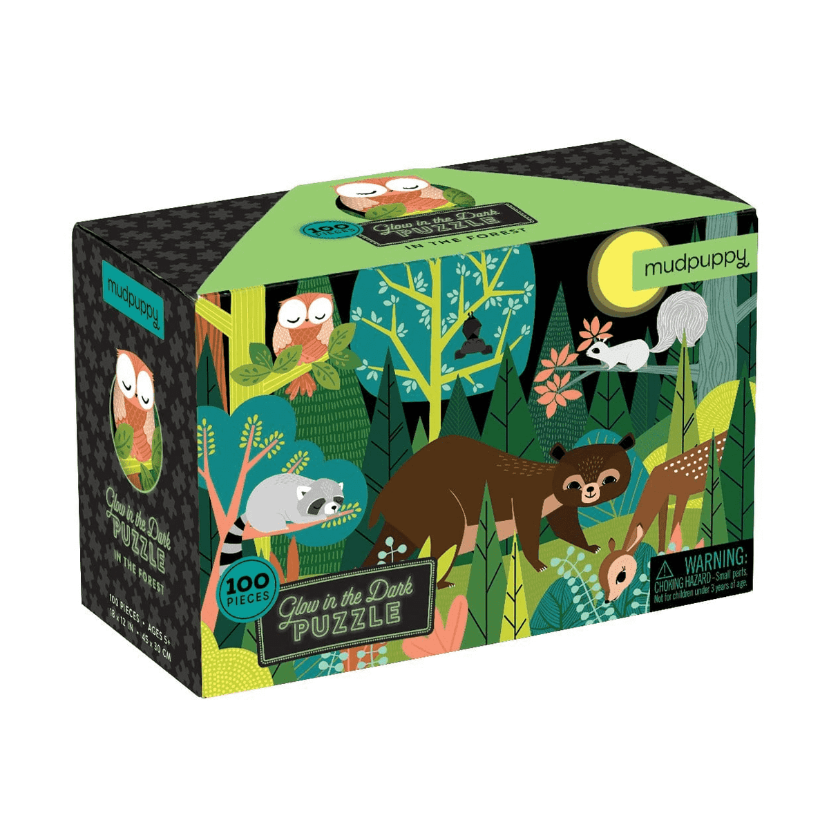 Mudpuppy Glow In The Dark Puzzle - In The Forest