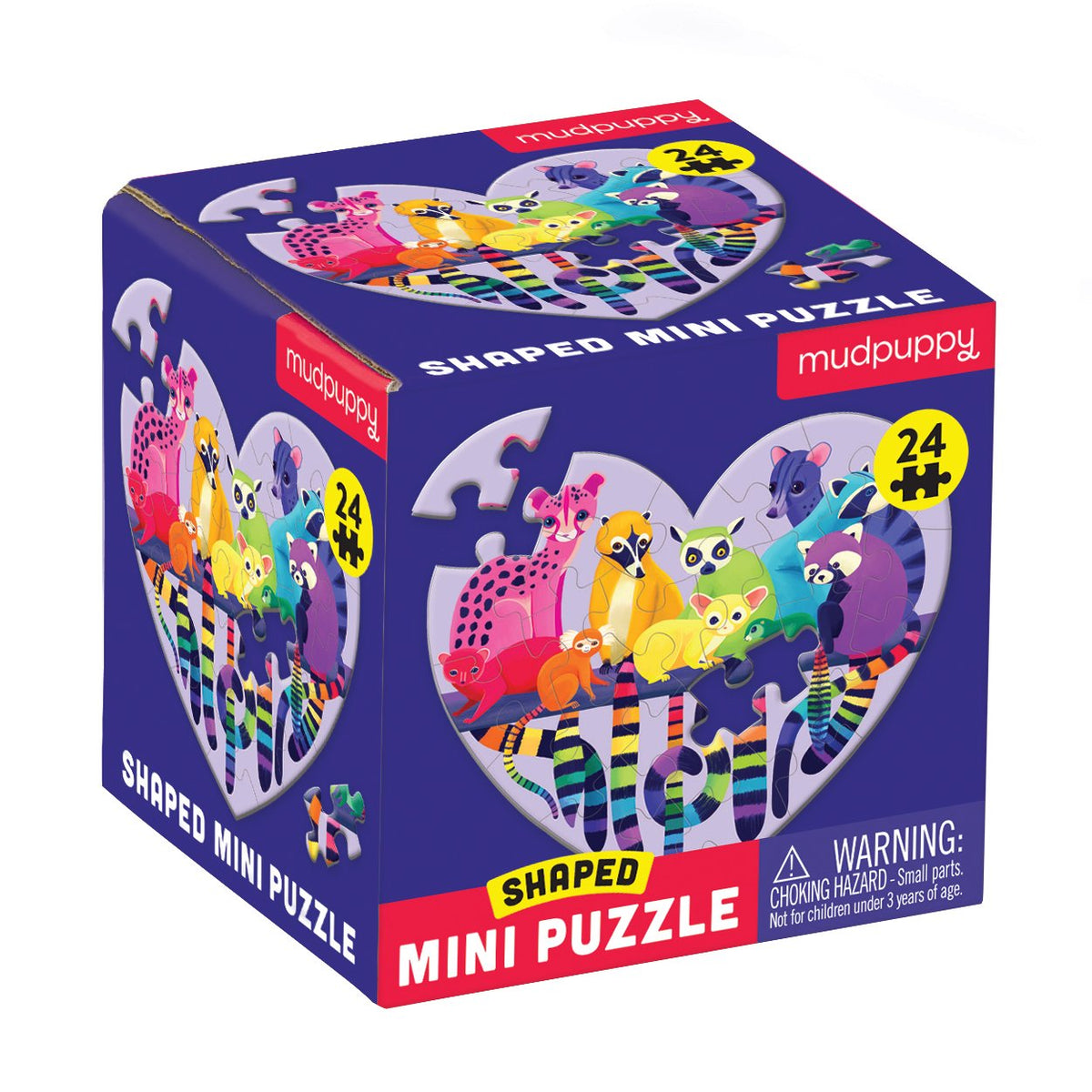 Mudpuppy 24 Piece Shaped Mini Puzzle - Love in the Wild