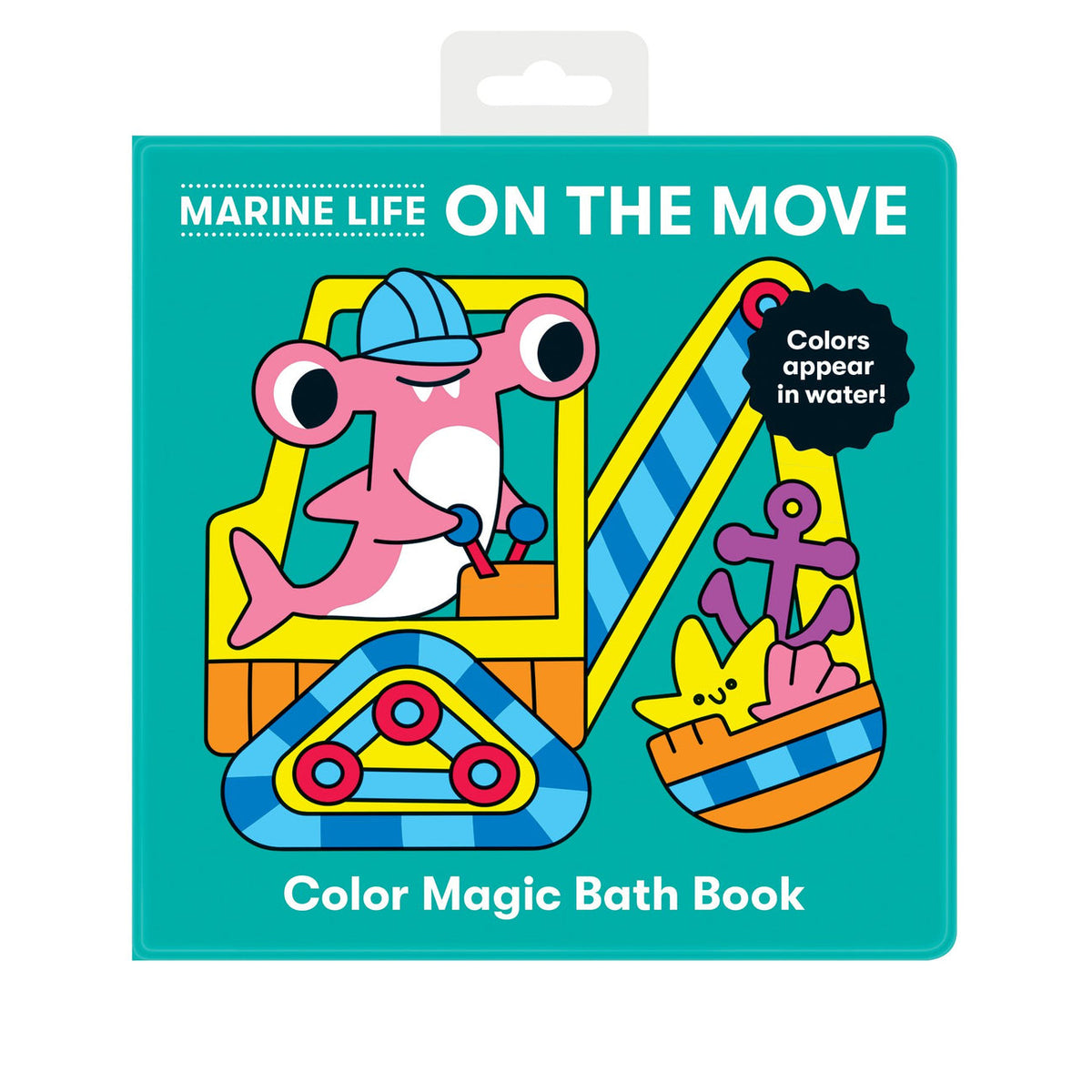 Mudpuppy Color Magic Bath Book - Marine Life On The Move