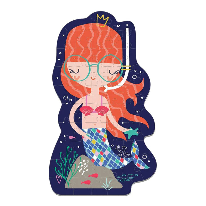Mudpuppy Shaped Character Puzzle 50 Piece - Mermaids