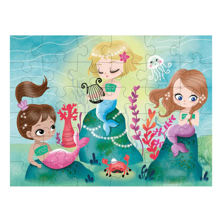 Mudpuppy Puzzle to Go - Mermaids