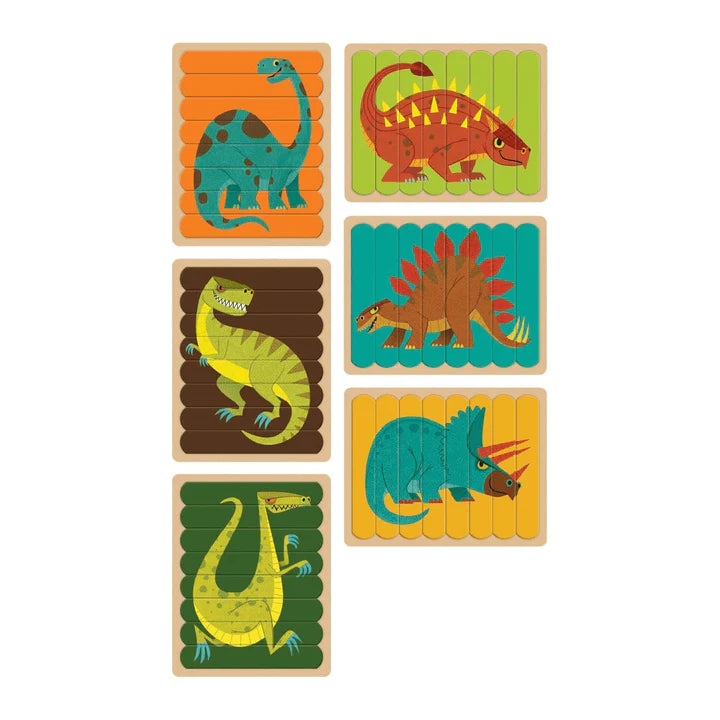Mudpuppy Puzzle Sticks - Mighty Dinosaurs