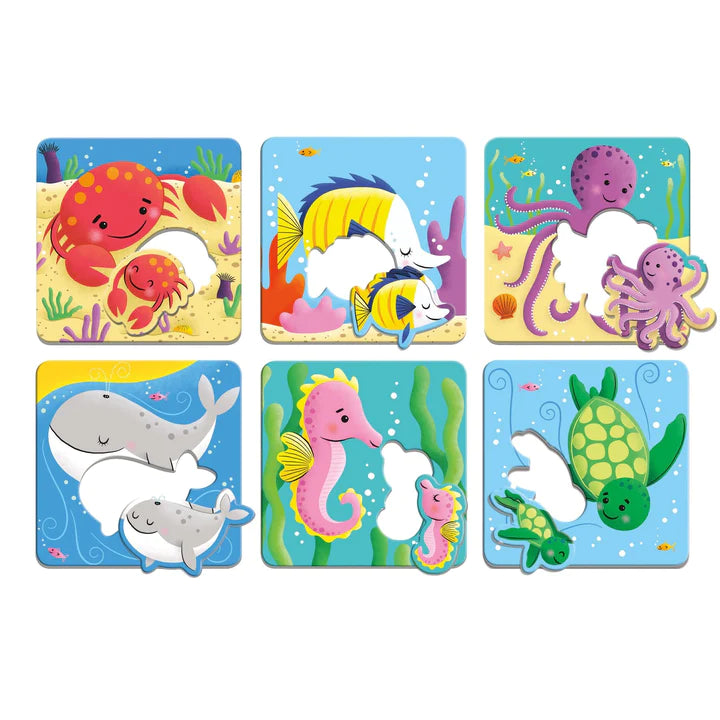 Mudpuppy I Love You Match-Up Puzzles - Ocean Babies