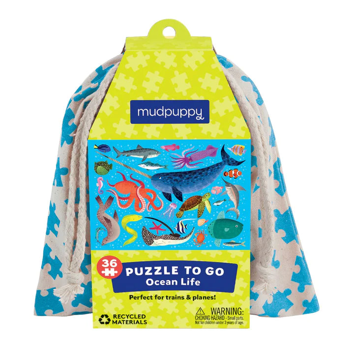 Mudpuppy Puzzle to Go - Ocean Life