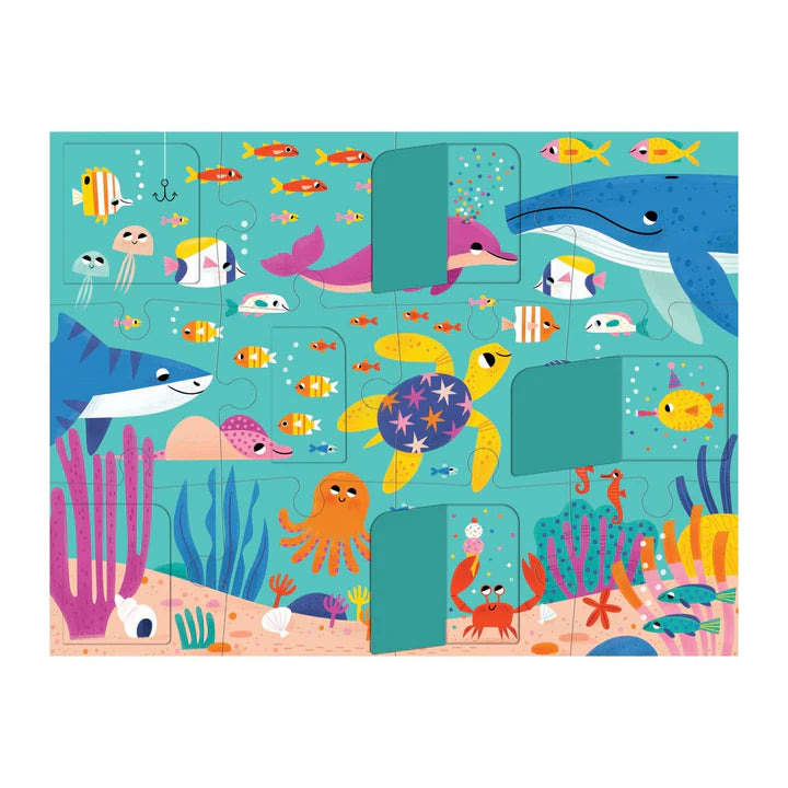 Mudpuppy Lift-the-Flap Puzzle - Ocean Party
