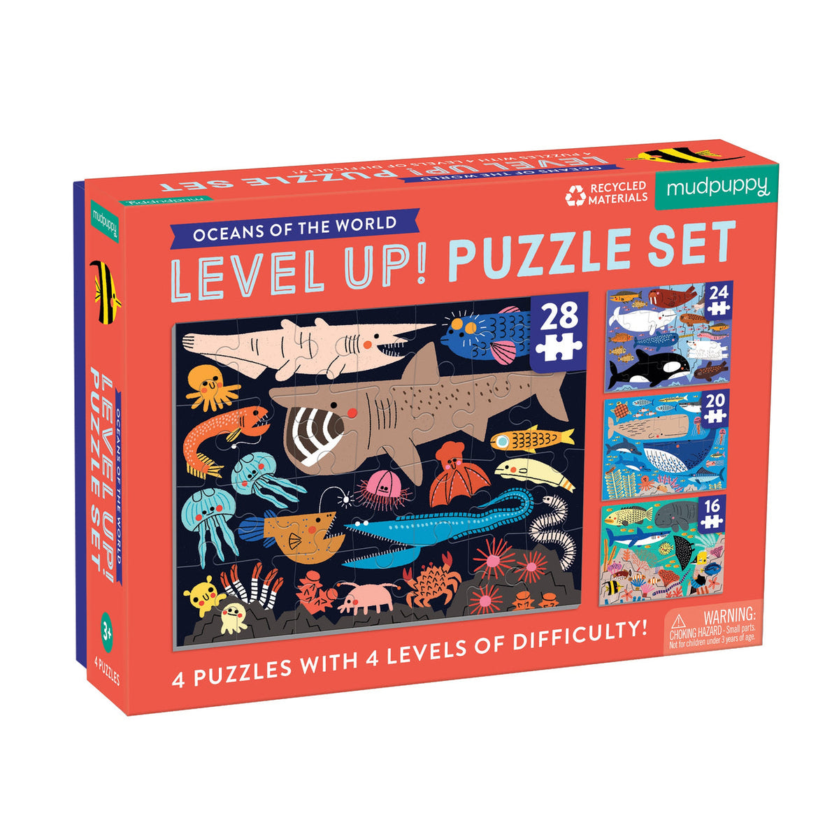 Mudpuppy Level Up! Puzzle Set - Oceans of the World