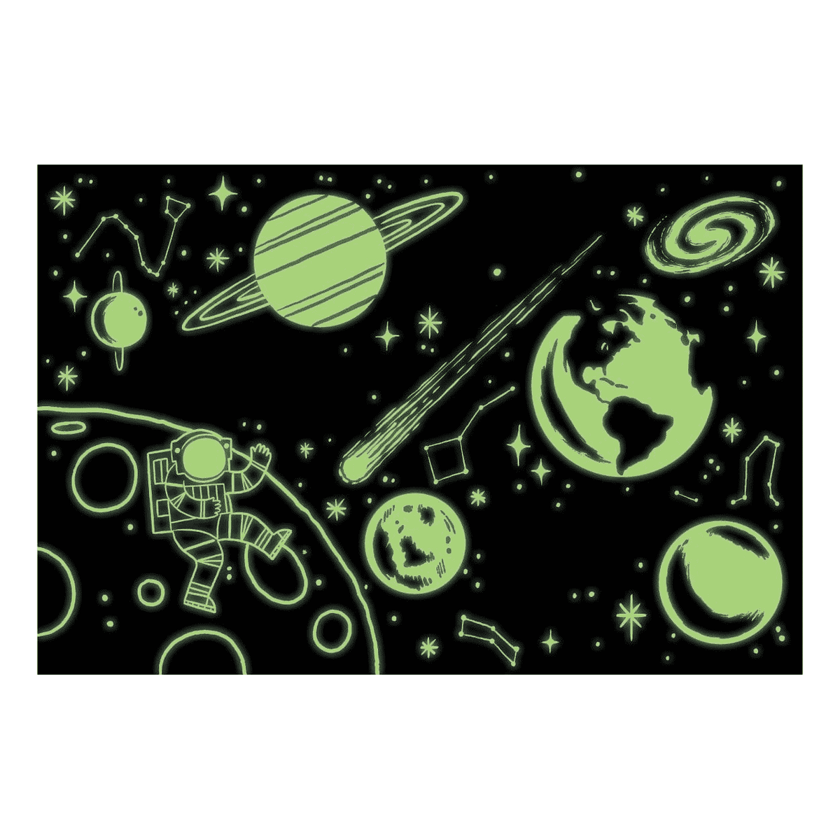 Mudpuppy Glow In The Dark Puzzle - Outer Space