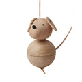OYOY Nature Wooden Decoration Leika Dog