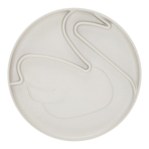 By Lille Vilde Bamboo Swan Plate Grey