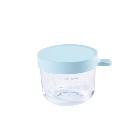 Beaba Glass Jar 150ml Light Blue
