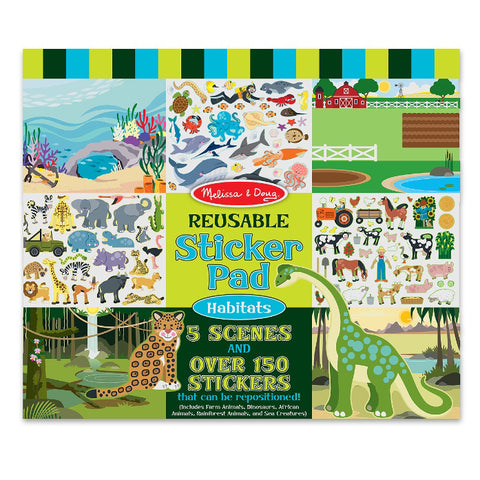 Melissa & Doug Reusable Sticker Pad Habitats