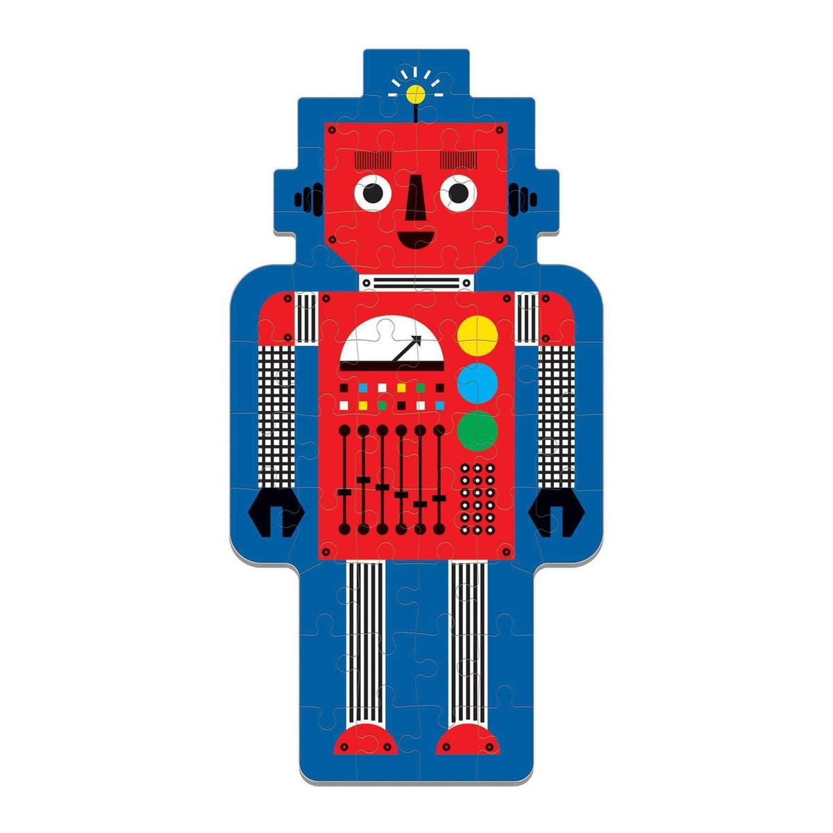Mudpuppy Shaped Character Puzzle 50 Piece - Robot