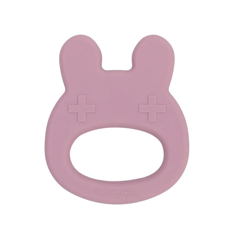 We Might Be Tiny Bunny Teether Dusty Rose