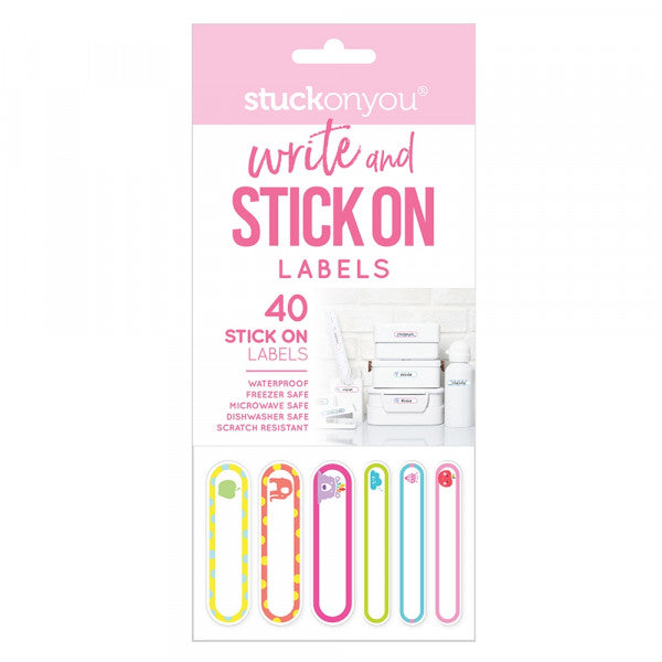 Stuckonyou® Write and Stick On Labels - Girl