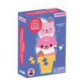 Mudpuppy Scratch and Sniff Shaped Mini Puzzle - Strawberry Cat Cone