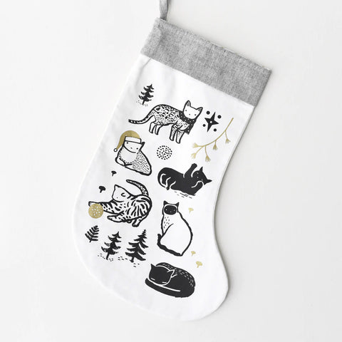 Wee Gallery Stocking Festive Cats